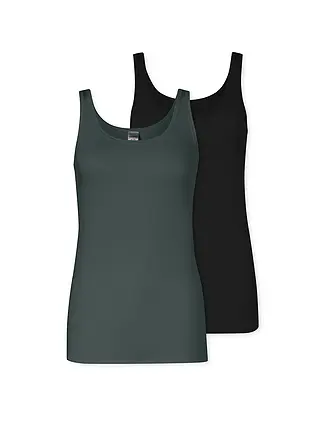 SCHIESSER | Top 2er Pkg. | grün
